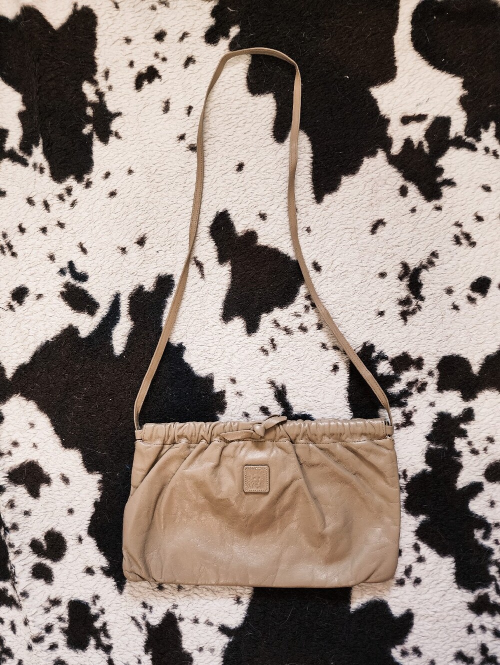 WOMEN'S 80'S/90'S LEATHER CROSSBODY - TAN